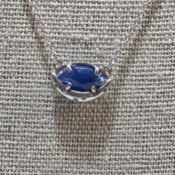 Kendra Scott Cobalt Blue and Silver Necklace - Picture 6 of 7